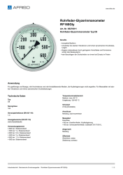 AFRISO_ROHRFEDER-GLYZERINMANOMETER-RF160GLY-ROHRFEDER-GLYZERINMANOMETER-TYP-D8_85270811_DEU_CHE.PDF