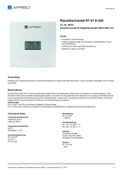 AFRISO_RAUMTHERMOSTAT-RT-01-D-230-RAUMTHERMOSTAT-FUER-REGELKLEMMLEISTE-WB-01-WB-10-D_86018_DEU_CHE.PDF
