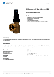 AFRISO_DIFFERENZDRUCK-UEBERSTROEMVENTIL-DUE-DIFFERENZDRUCK-UEBERSTROEMVENTIL_42308_DEU_CHE.PDF