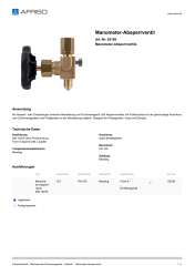 AFRISO_MANOMETER-ABSPERRVENTIL-MANOMETER-ABSPERRVENTILE_63189_DEU_CHE.PDF