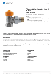 AFRISO_DATENBLATT_THERMOSTAT-VENTILUNTERTEIL_VARIO-DP_E-DN20_161-030-100_DEU_CHE.PDF