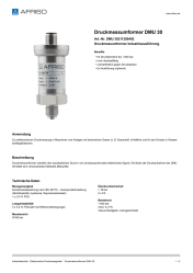 AFRISO_DATENBLATT_DRUCKMESSUMFORMER_DMU-30_DMU-30211200402_DEU_CHE.PDF