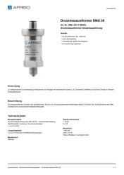 AFRISO_DATENBLATT_DRUCKMESSUMFORMER_DMU-30_DMU-30111180602_DEU_CHE.PDF