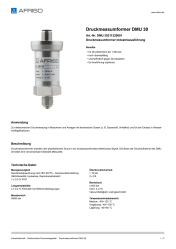 AFRISO_DATENBLATT_DRUCKMESSUMFORMER_DMU-30_DMU-30211230601_DEU_CHE.PDF