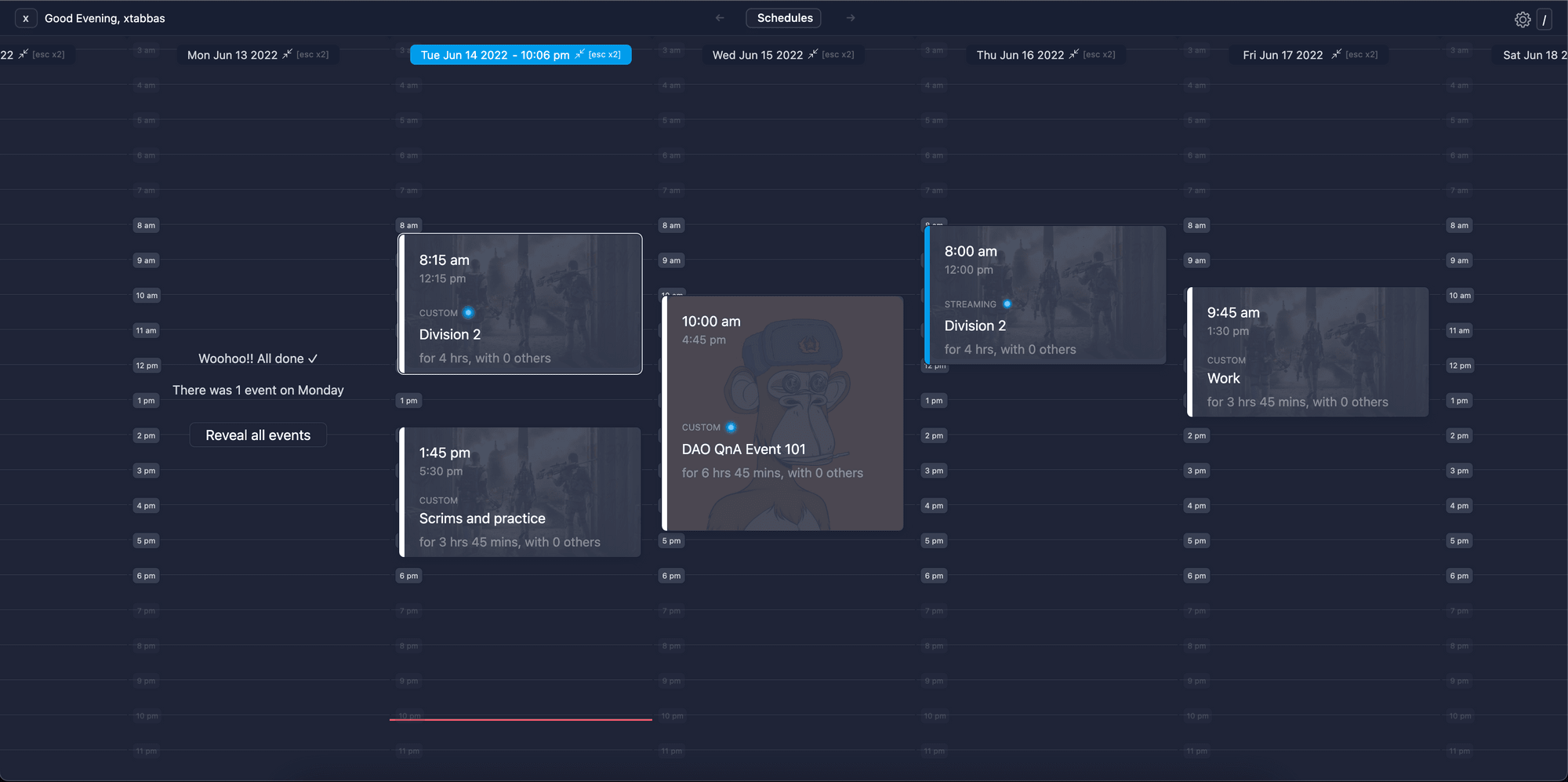 The calendar layer for Discord