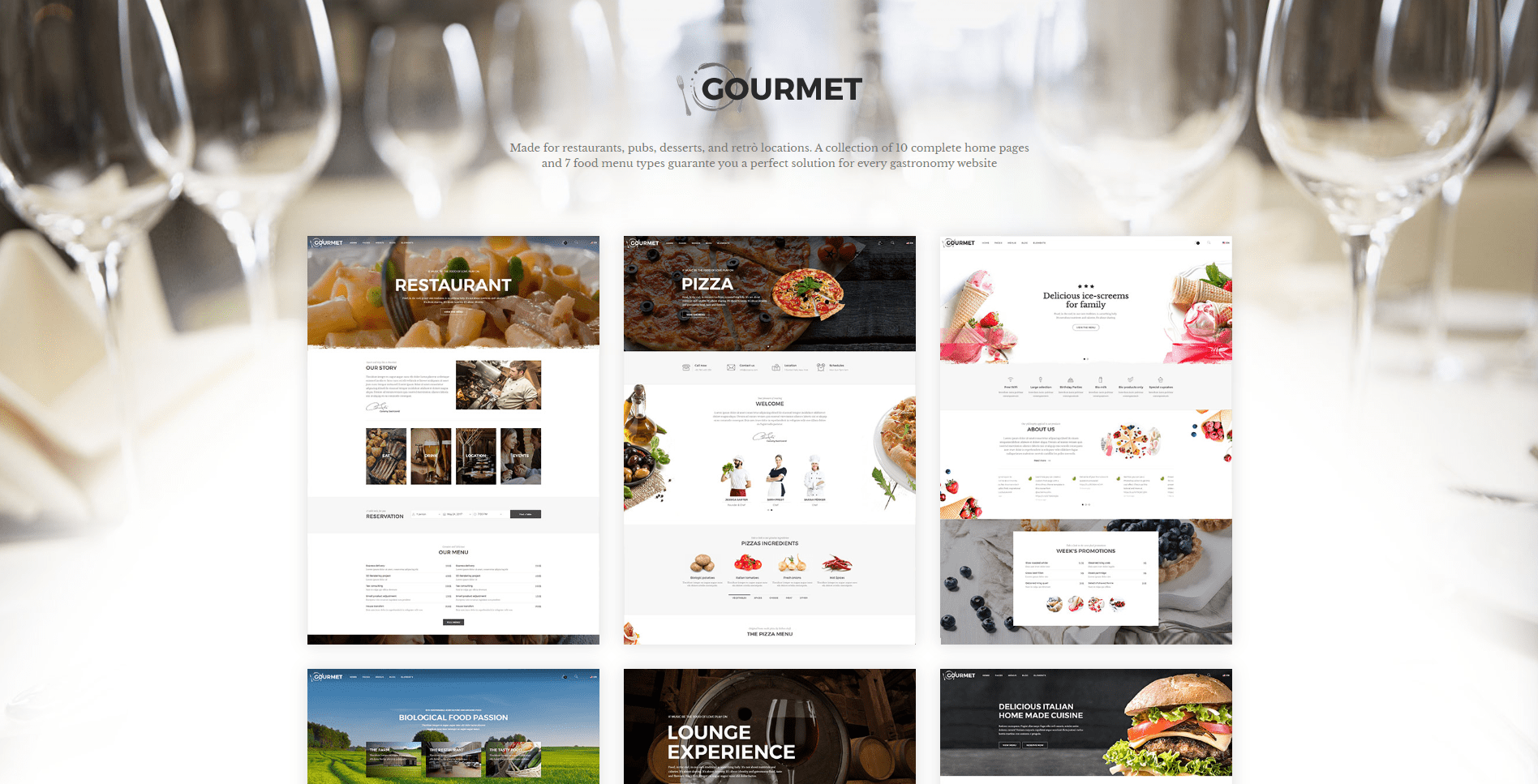 Gourmet - Restaurant And Food Template