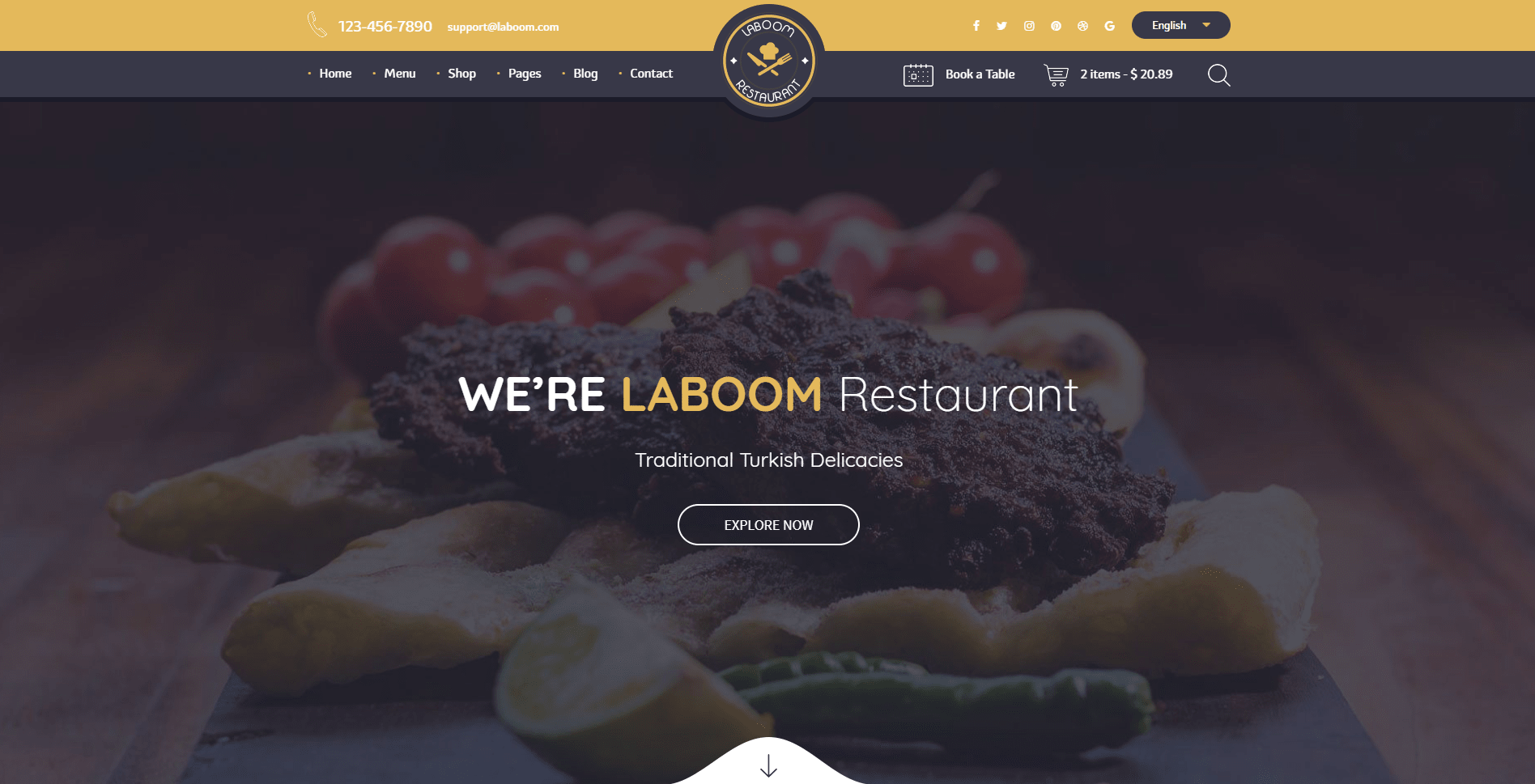 La Boom - Food & Restaurant Bistro HTML Template