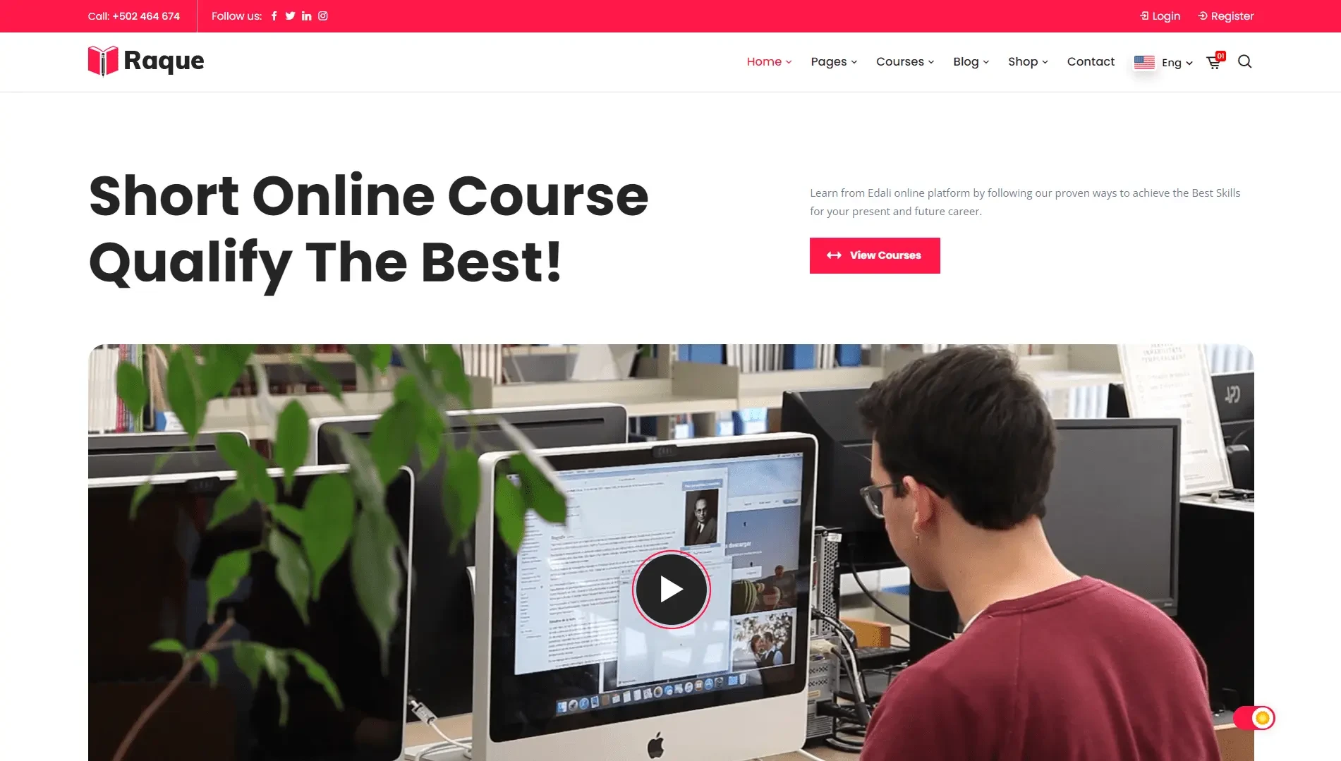Education Courses & Online Training Template