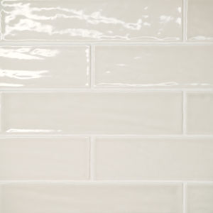 Marin 2.5" x 10" Ceramic Wall Tile in Pearl White