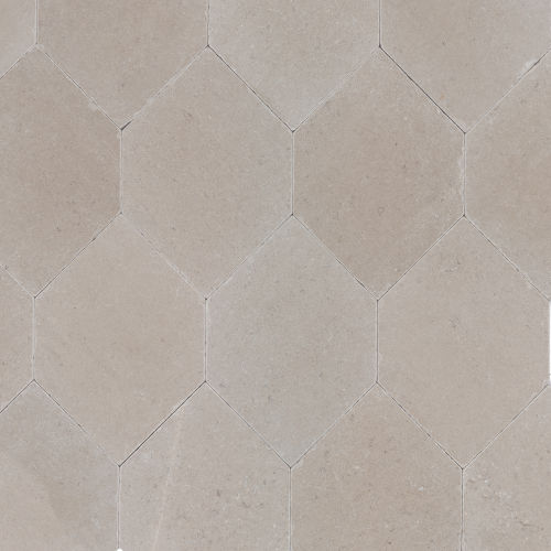 Suave Tumbled 12" X 17" Marble Hexagon in Volpe