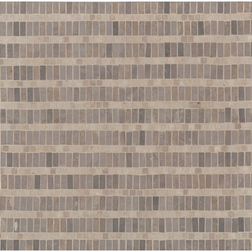 Cape Town Table Mountain Treads Honed Limestone Mosaic in Grys