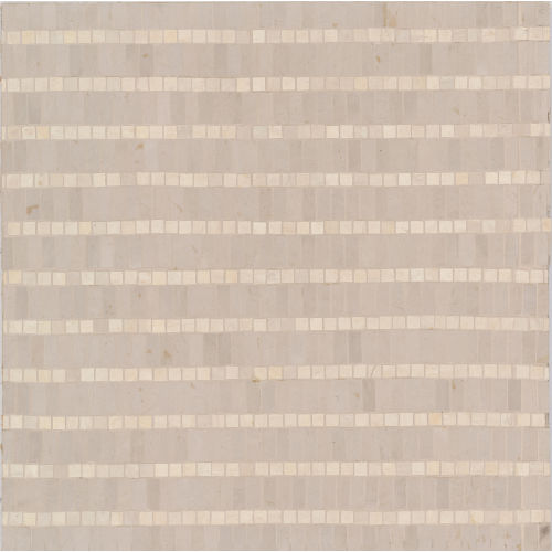 Cape Town Table Mountain Treads Honed Limestone Mosaic in Ivoor