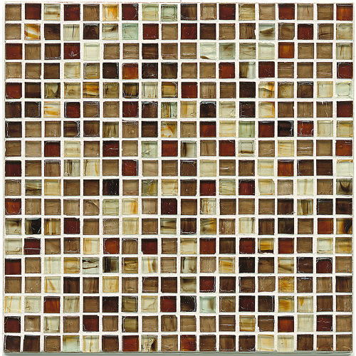 Fusion 5/8" x 5/8" Glass Mosaic Blend in Maharaja