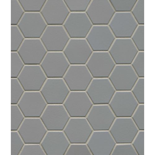 Half Baked 2" Porcelain Matte Honeycomb Mosaic in Will Shuck For Oysters