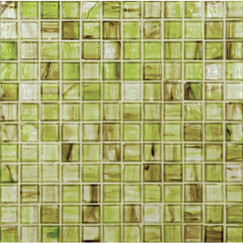Haute Glass 1" x 1" Mosaic in Limelight Non-iridescent