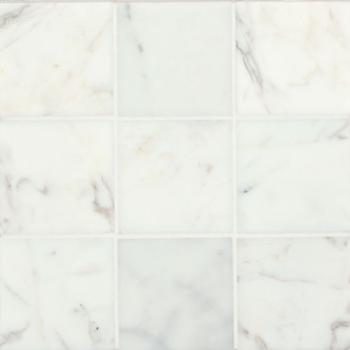 Suave 4" x 4" Smooth Finish Marble Tile in Calacatta Gold