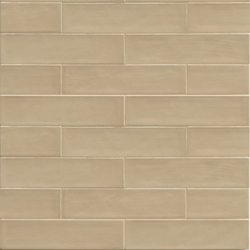 Tongue In Chic 2 1/2" x 10 1/2" Gloss Wall Tile in Cut Me Some Flax