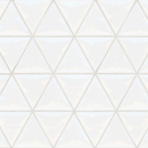 Tongue In Chic 5" x 6" Gloss Triangle Wall Tile in You Don't Snow Me