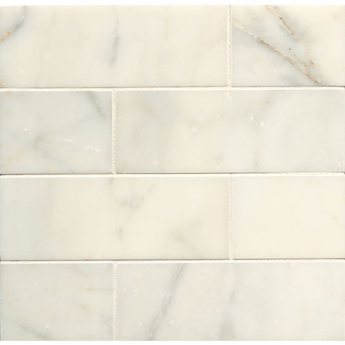 Vanity 3" x 8" Honed Marble Tile in Calacatta Gold
