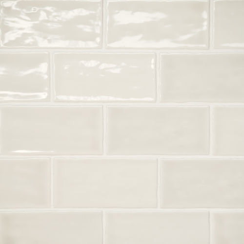 Celine 2.5 x 12 Glossy Porcelain Floor & Wall Tile in White