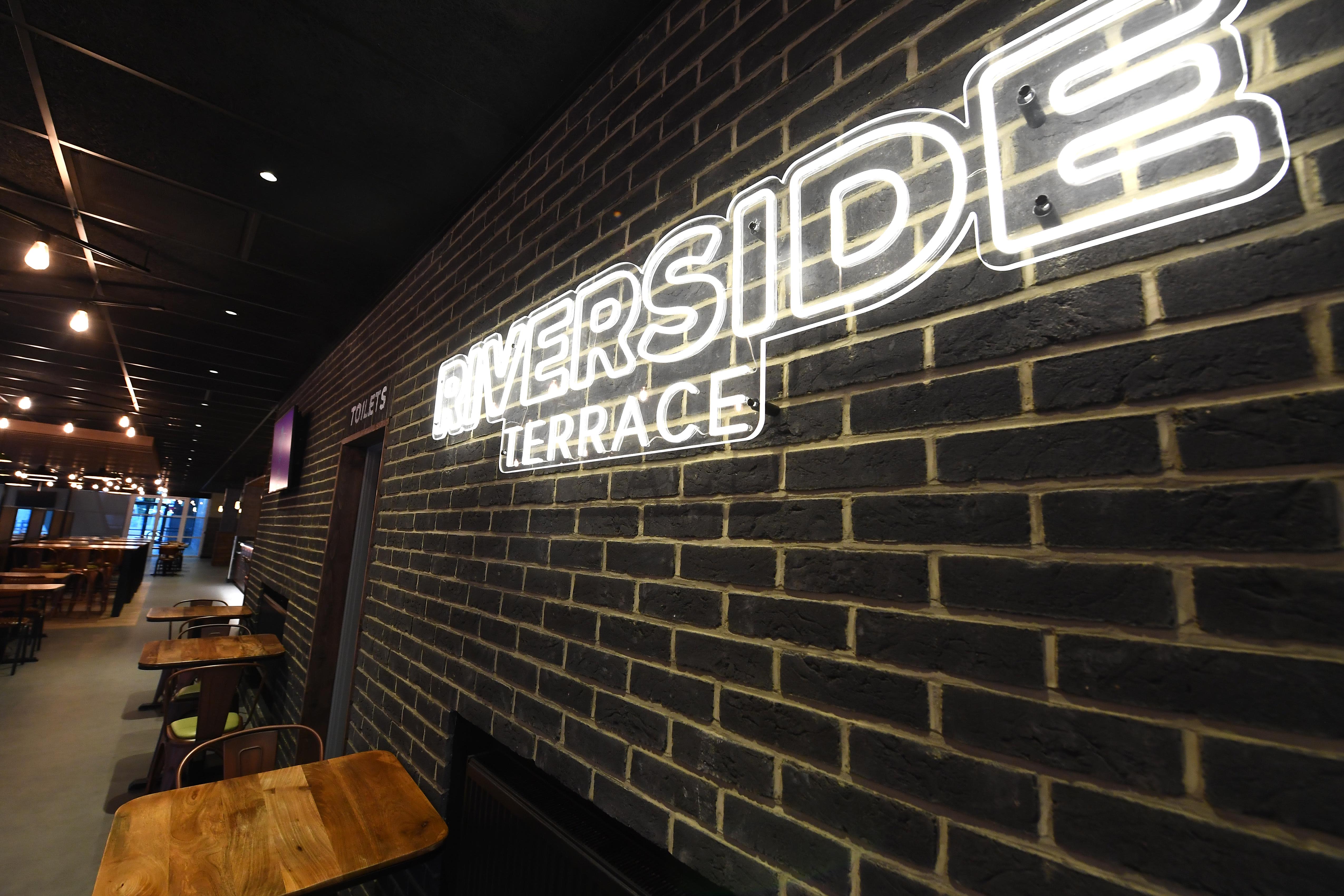 Riverside Terrace sign at Principality Stadium 