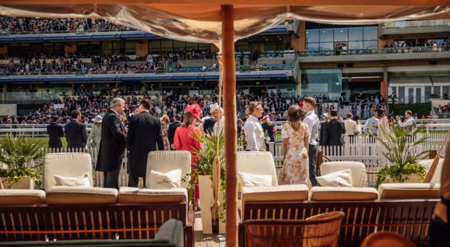 Racegoers at The Verander at Royal Ascot