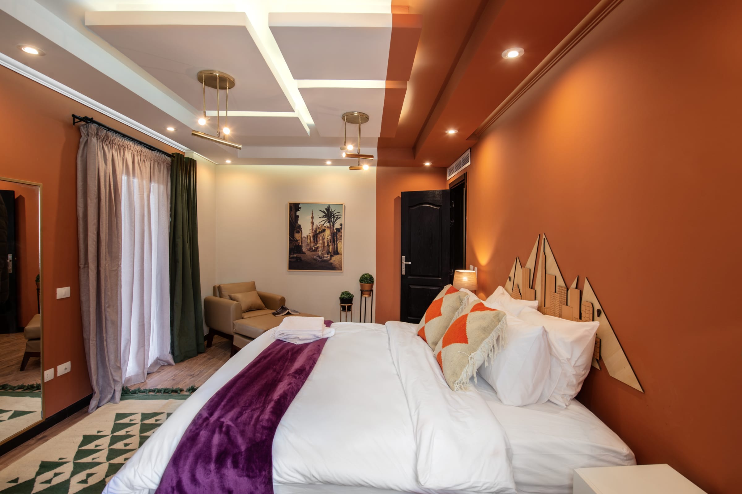 Posh & Panoramic 2BDR Apt. | 5 Min To Airport — Unit in Ocean Blue Heliopolis, Building number 1, Apartment 201, Cairo, Egypt — photo 27