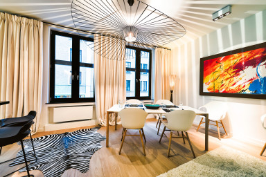 Living Area with Fully-Equipped Kitchen