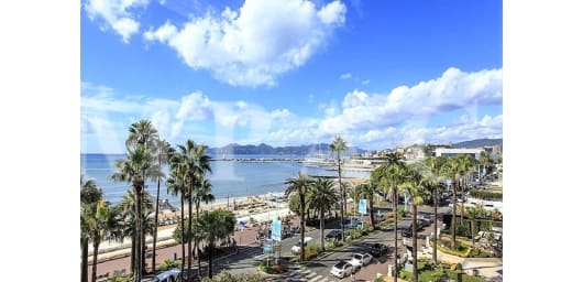 REF 1267 - Deux pièces sur la baie de Cannes...