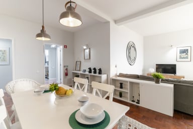 dining area and living room
