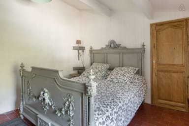 Bedroom with a double bed