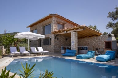 Boutique stone-made villa with large private pool!