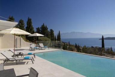 -20%:Brand new Villa Eos with endless view & close to beach & Nidri