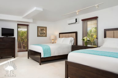 Beach-level bedroom.