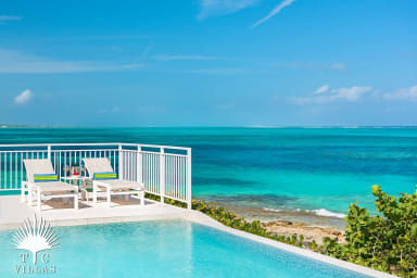 Sandstone's private pool is equipped with loungers, BBQ, and outdoor dining.