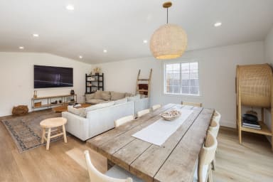 Dining Room Table & Television