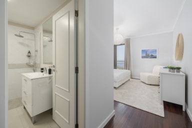 bathroom and bed