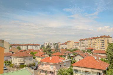 Vue dégagée de l'appartement