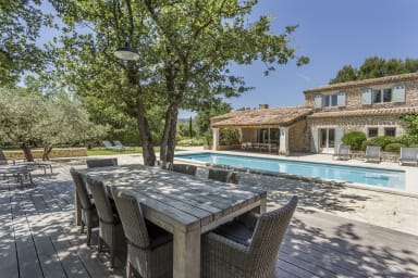 Dream holiday with exceptional view Gordes heated swimming pool