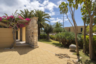 Garden and view to the property