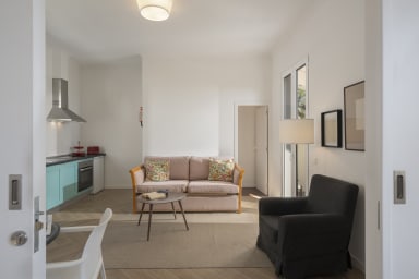 Livingroom and dining area and kitchen