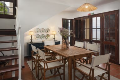 dining area and Stairs