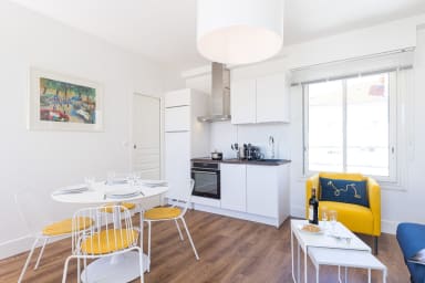 Living room with open Kitchen