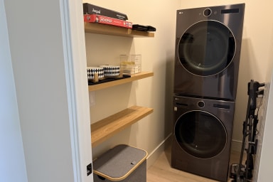 Combo washer and dryer in the unit