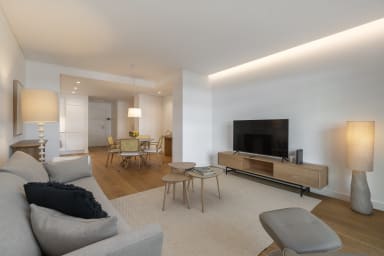 living room and dining room