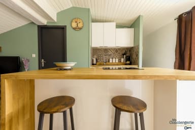 Cuisine avec ilot centrale