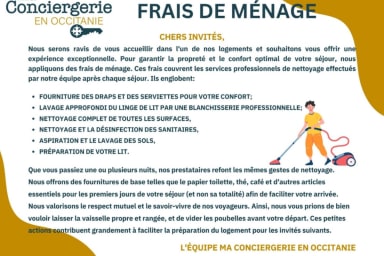 Instructions de ménage