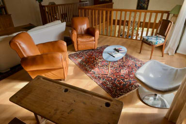 Lounge in the sun upstairs