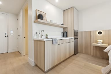Kitchenette with Nespresso Coffee Machine and Mini Fridge - No Stove