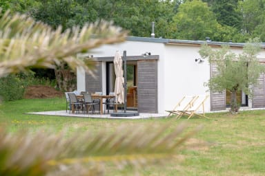 Terrasse agréable avec bel extérieur